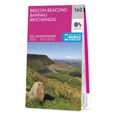 Ordnance Survey Landranger map 160 - Brecon Beacons