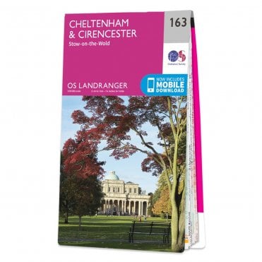 Ordnance Survey Landranger map 163 - Cheltenham & Cirencester