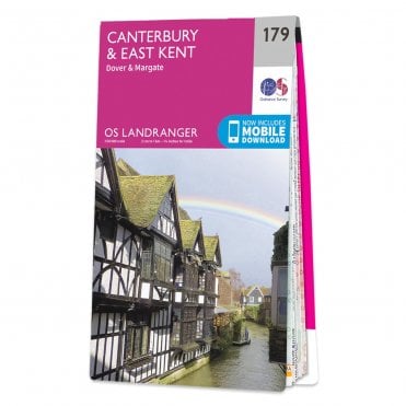 Ordnance Survey Landranger map 179 - Canterbury & East Kent