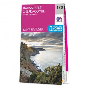 Ordnance Survey Landranger map 180 - Barnstaple & Ilfracombe