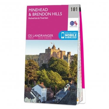 Ordnance Survey Landranger map 181 - Minehead & Brendon Hills