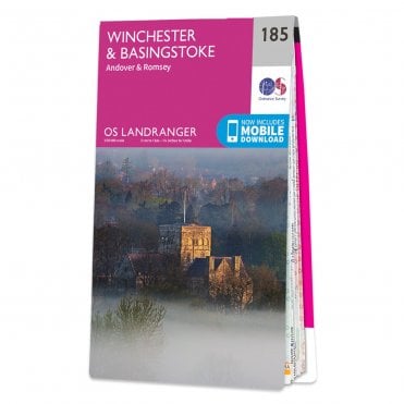 Ordnance Survey Landranger map 185 - Winchester & Basingstoke