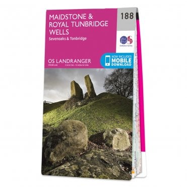 Ordnance Survey Landranger map 188 - Maidstone & Royal Tunbridge Wells