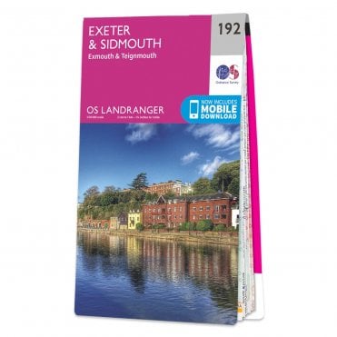 Ordnance Survey Landranger map 192 - Exeter & Sidmouth