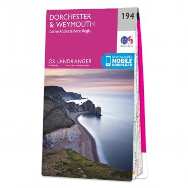 Ordnance Survey Landranger map 194 - Dorchester & Weymouth
