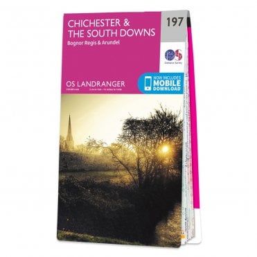 Ordnance Survey Landranger map 197 - Chichester & the South Downs