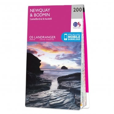 Ordnance Survey Landranger map 200 - Newquay & Bodmin
