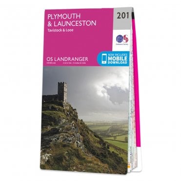 Ordnance Survey Landranger map 201 - Plymouth & Launceston