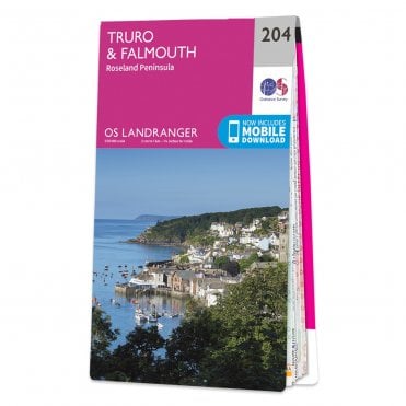 Ordnance Survey Landranger map 204 - Truro & Falmouth