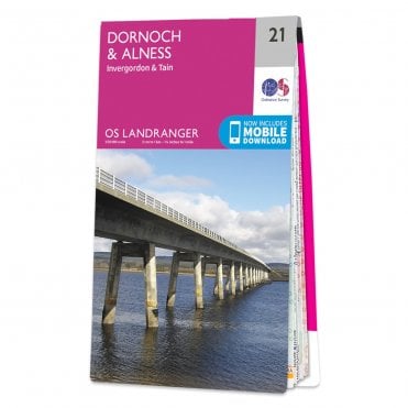 Ordnance Survey Landranger map 21 - Dornoch & Alness
