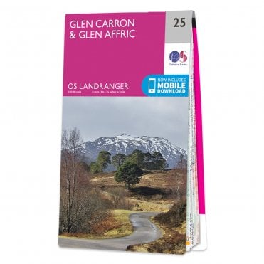 Ordnance Survey Landranger map 25 - Glen Carron & Glen Affric