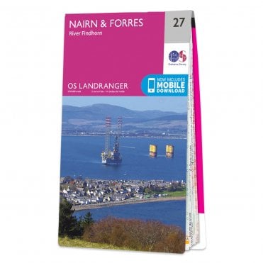 Ordnance Survey Landranger map 27 - Nairn & Forres