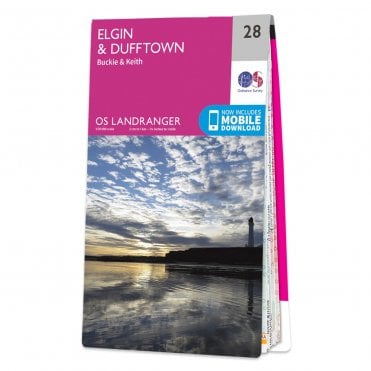 Ordnance Survey Landranger map 28 - Elgin & Dufftown