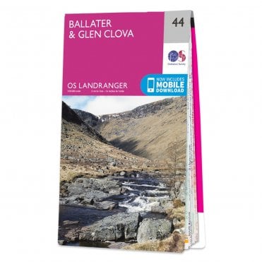 Ordnance Survey Landranger map 44 - Ballater & Glen Clova