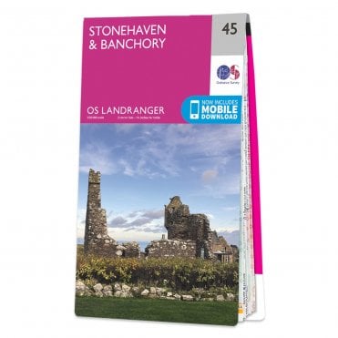 Ordnance Survey Landranger map 45 - Stonehaven & Banchory