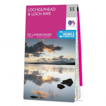 Ordnance Survey Landranger map 55 - Lochgilphead & Loch Awe