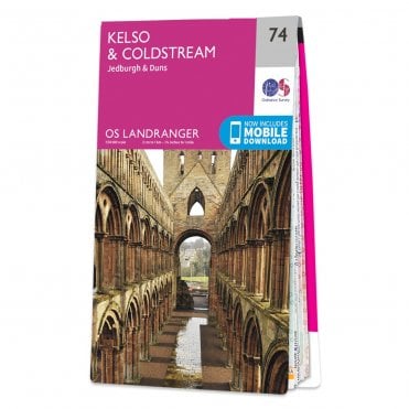 Ordnance Survey Landranger map 74 - Kelso & Coldstream