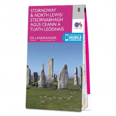 Ordnance Survey Landranger map 8 - Stornoway & North Lewis