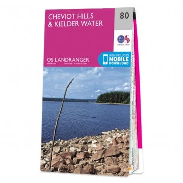 Ordnance Survey Landranger map 80 - Cheviot Hills & Kielder Water