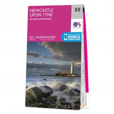 Ordnance Survey Landranger map 88 - Newcastle upon Tyne