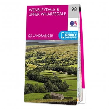 Ordnance Survey Landranger map 98 - Wensleydale & Upper Wharfedale