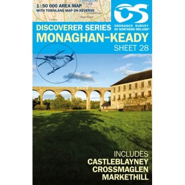 Ordnance Survey Northern Ireland Discoverer Map 28: Monaghan - Keady