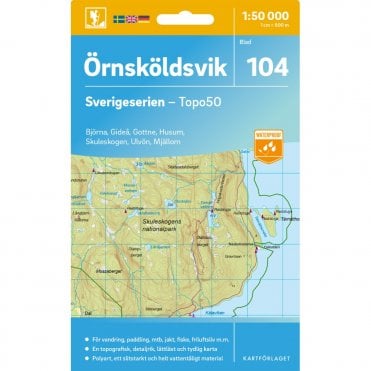 Ornskoldsvik (Sweden) - Norstedts Outdoor map 104