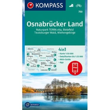 Osnabrucker land | Kompass hiking map 750