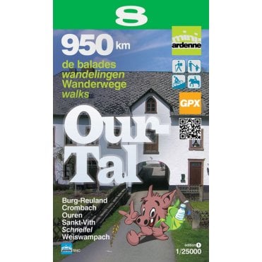 Ourtal Walking & Cycling Map | Mini-Planet sheet 8