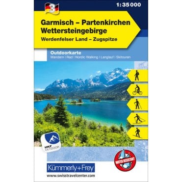Outdoor map of Germany 3: Garmisch - Partenkirchen, Wettersteingebirge
