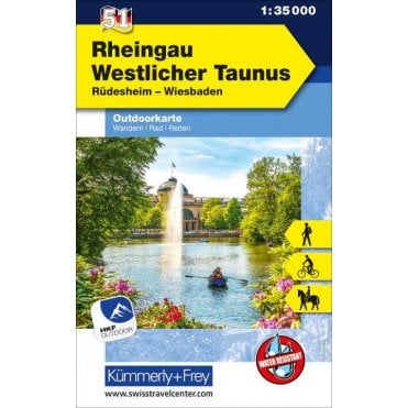 Outdoor map of Germany 51: Rheingau - Westlicher Taunus