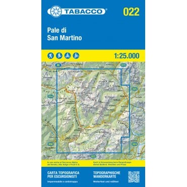 Pale di San Martino | Tabacco, map 022
