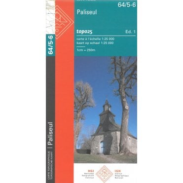 Paliseul - Belgium IGN Topo map 64/5-6
