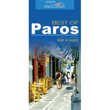 Paros (Greece) 'best of' tourist map with information guide
