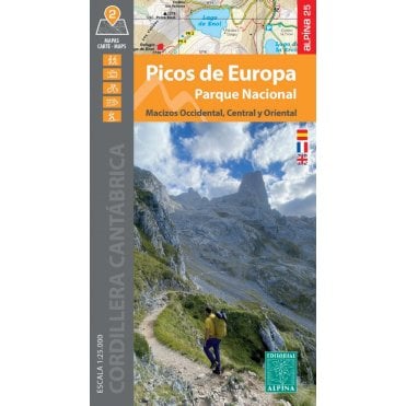 Parque Nacional De Picos De Europa - Macizo Occidental, Central y Oriental. Two map set