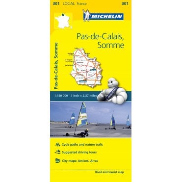 Michelin Local Maps of France 301: Pas-de-Calais Somme