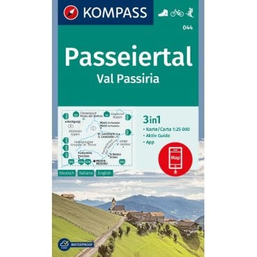 Passeier Valley, Val Passiria | Kompass hiking map 044