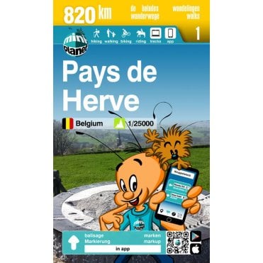 Pays de Herve Walking & Cycling Map | Mini-Planet sheet 1