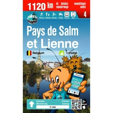 Pays de Salm - Lienne Walking & Cycling Map | Mini-Planet sh