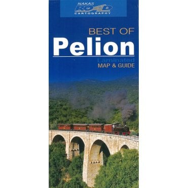 Pelion (Greece) 'best of' tourist map with information guide