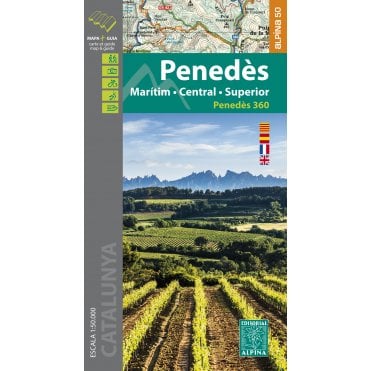 Penedès (Maritim - Central - Superior). Hiking map & guide