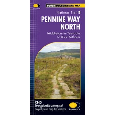 Pennine Way (North): Middleton - in - Teesdale to Kirk Yetholm - XT40 National Trail Map