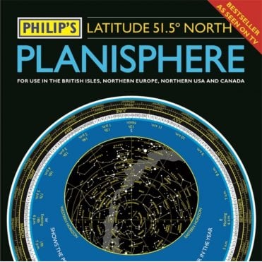Philips Astronomy: Planisphere: 51.5 Degrees North
