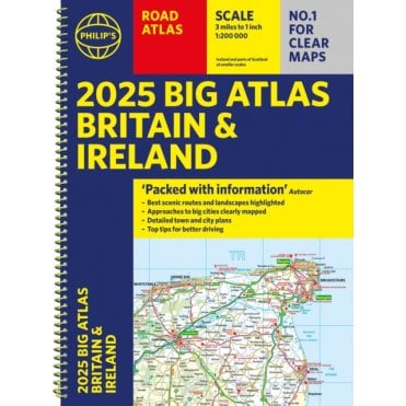 Philip's Big Road Atlas Britain and Ireland (A3 Spiral bound)