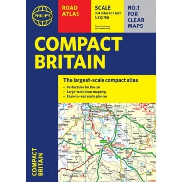 Philip's Compact Britain Road Atlas : Flexi A5