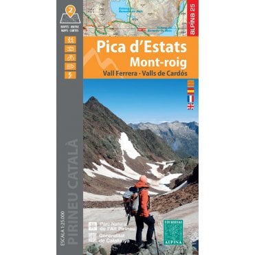 Pica d'Estats - Mont-Roig. Hiking map & guide