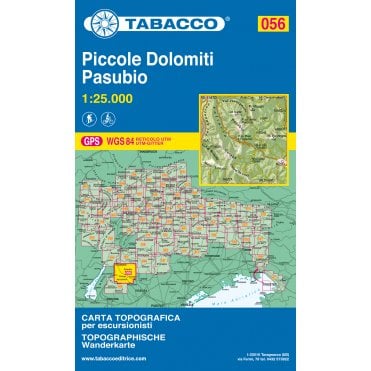 Piccole Dolomiti Pasubio | Tabacco, map 056