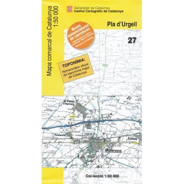 Pla d'Urgell:  27 Hiking Map
