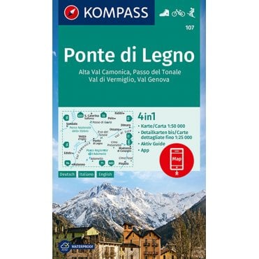 Ponte di Legno | Kompass hiking map 107
