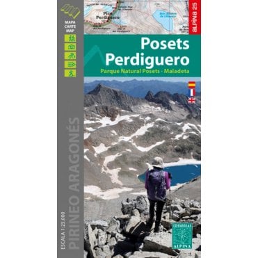 Posets Perdiguero / Valles de Benasque. Hiking map & guide